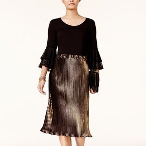 NWT NY Collection Lace Cuff Top